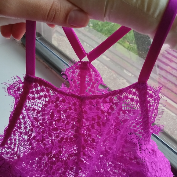 Victoria Secret Pink top neon hot pink size S NWOT - Picture 5 of 8